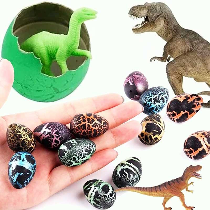 Oeuf à couver Dinosaure Toy, Oeufs de dinosaures qui éclosent avec une  figure d'action de dinosaure réaliste